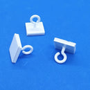 Plastic Sticky Hook Eyelet 23mm Ceiling Wall Hanger Adhesive x 10-Hook-Easy Bay