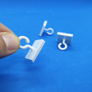 Plastic Sticky Hook Eyelet 23mm Ceiling Wall Hanger Adhesive x 10-Hook-Easy Bay