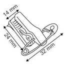 50 x Badge Clip Adhesive Safety Pin Alligator Clip Name Card Holder