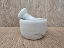Mortar And Pestle Handmade Solid Marble Stone Small Spice Grinder