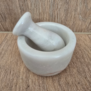 Mortar And Pestle Handmade Solid Marble Stone Small Spice Grinder