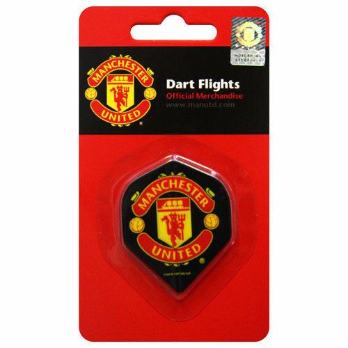 Manchester United FC Official Dart Flight Set - 3 x Man Utd Dart Fins-Darts-Easy Bay