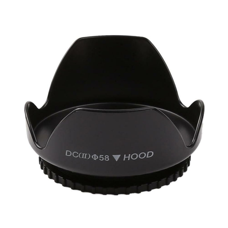 58mm Professional Flower Shape Screw Mount Camera Lens Hood for Canon DC(II)-Camera Accessory-Easy Bay