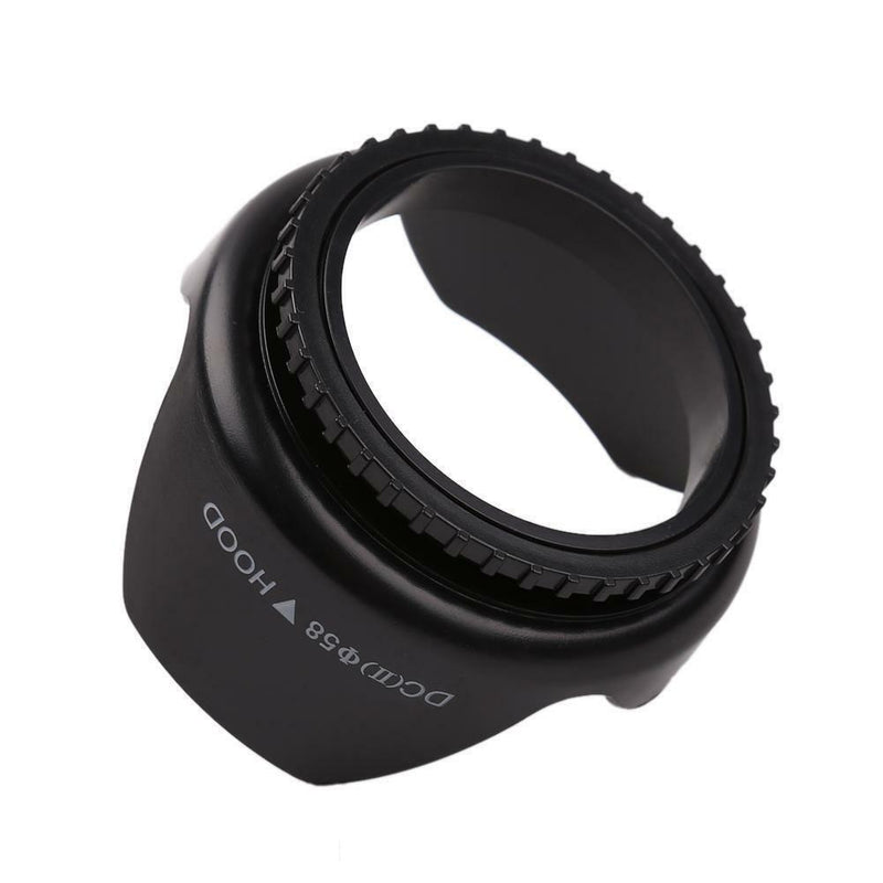 58mm Professional Flower Shape Screw Mount Camera Lens Hood for Canon DC(II)-Camera Accessory-Easy Bay