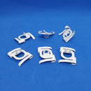 Metal Ceiling Hanger Grid Twist Clip Hook for Rail Suspended Ceilings x 10-Hook-Easy Bay