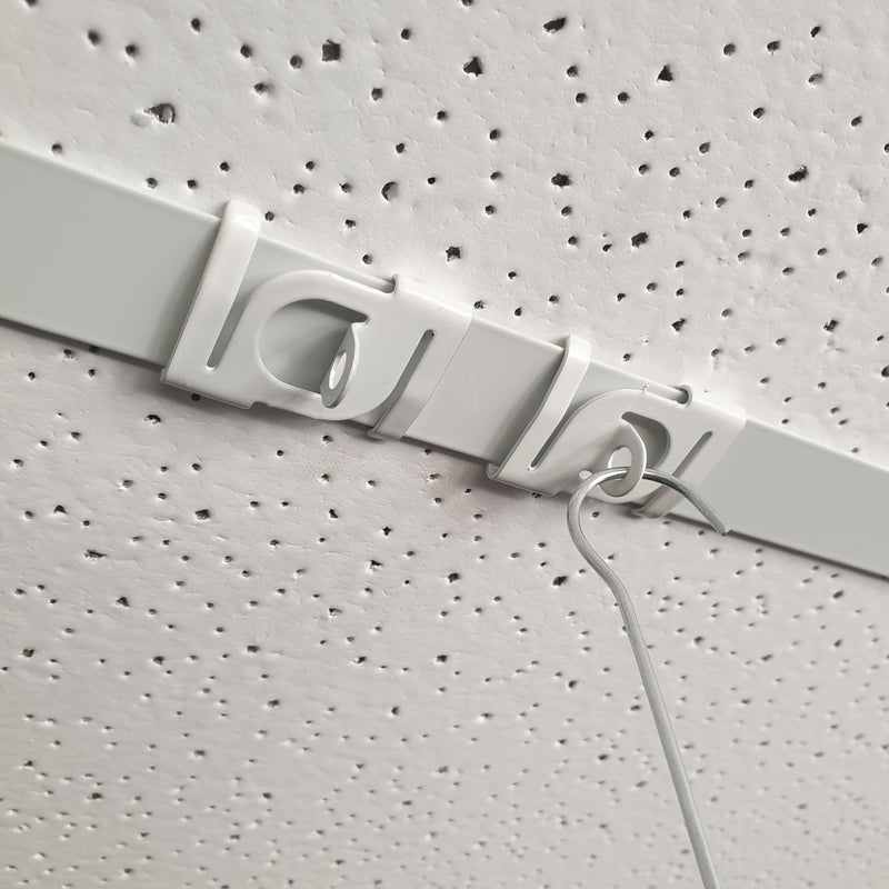 Metal Ceiling Hanger Grid Twist Clip Hook for Rail Suspended Ceilings x 10-Hook-Easy Bay