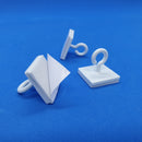 Plastic Sticky Hook Eyelet 23mm Ceiling Wall Hanger Adhesive x 10-Hook-Easy Bay