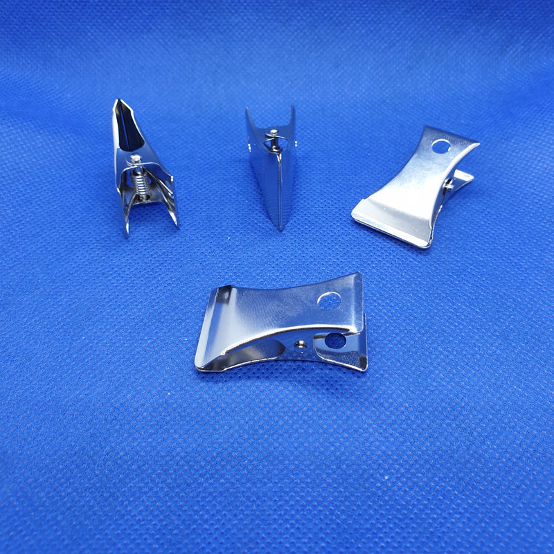 Spring Clip Metal Pinch Clips with Hanging Hole x 10-Clip-Easy Bay