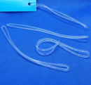 50 x Luggage Tags Soft Transparent Arrow Loop Plastic Tag-Tag-Easy Bay
