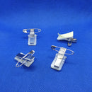 Badge Holder Adhesive with Safety Pin and Alligator Clip x 50-Clip-Easy Bay