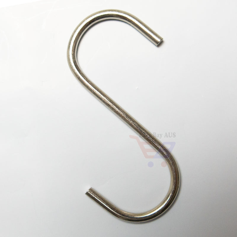 Metal S Hook 54mm Height 2.5mm Steel Wire x 10-Hook-Easy Bay