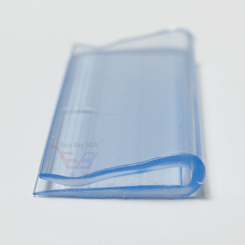 1000 x Shelf Talker Data Strip Clip Clear Plastic Shelf Ticket Holder-Clip-Easy Bay
