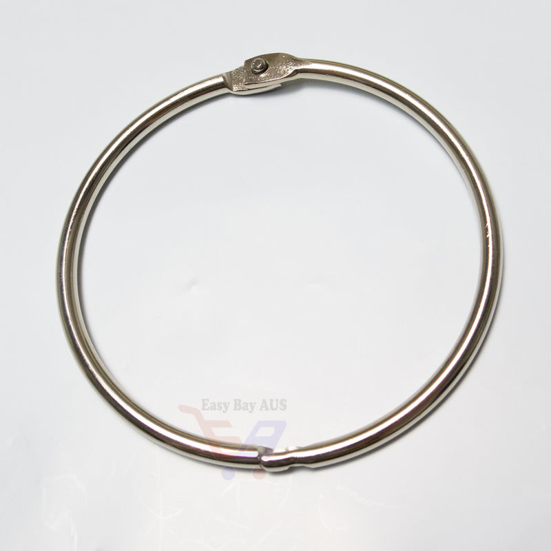 Snap Lock Ring Metal Hinged Steel Locking Ring x 10-Metal Keyring-Easy Bay