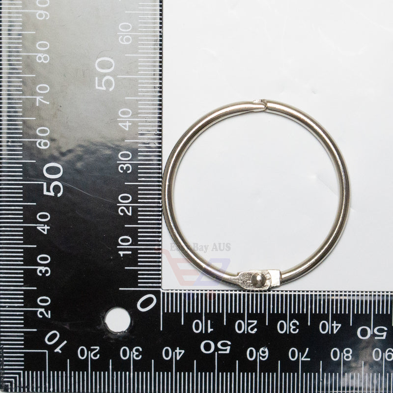 Snap Lock Ring Metal Hinged Steel Locking Ring x 10-Metal Keyring-Easy Bay