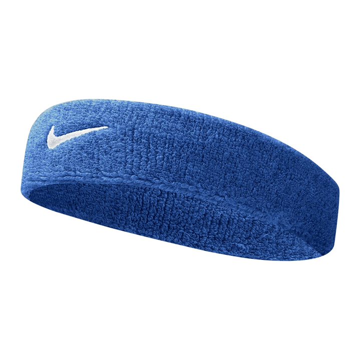 Nike Swoosh Cotton Nylon Sport Headband Royal Blue-Headband-Easy Bay