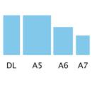 10 x A7 Plastic Sleeve Soft PVC Clear Pockets with Eyelets