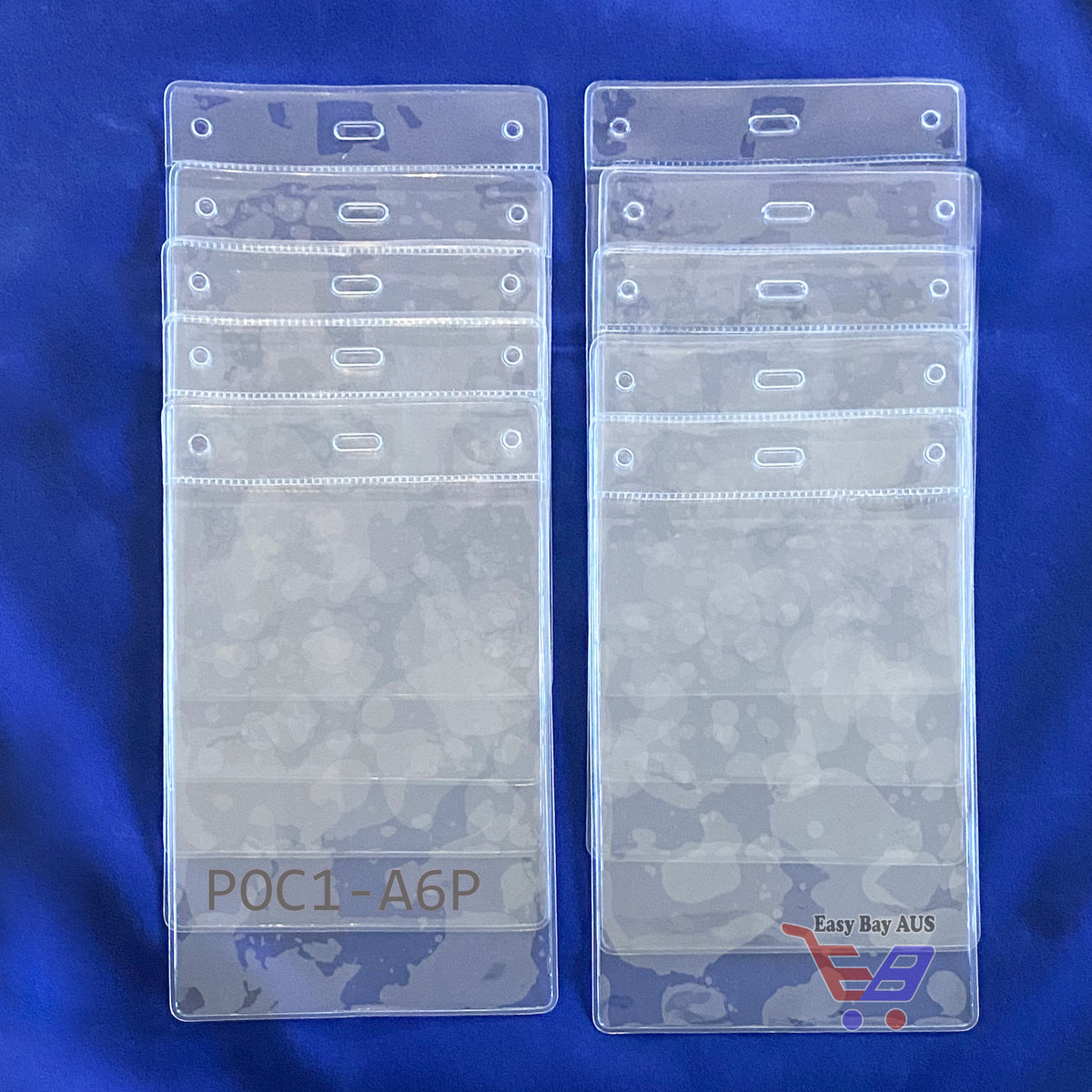 10 x A6 Plastic Sleeve Soft PVC Clear Pockets with Eyelets 10 x A6 Plastic Sleeve Soft PVC Clear Pockets with Eyelets