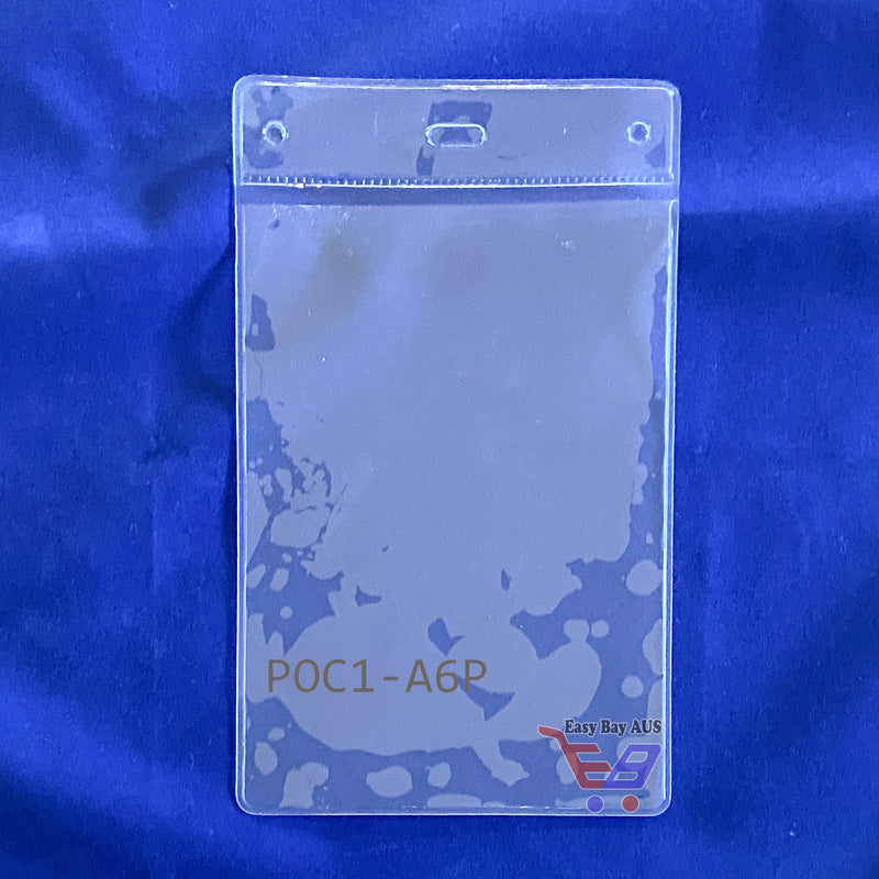 10 x A6 Plastic Sleeve Soft PVC Clear Pockets with Eyelets 10 x A6 Plastic Sleeve Soft PVC Clear Pockets with Eyelets