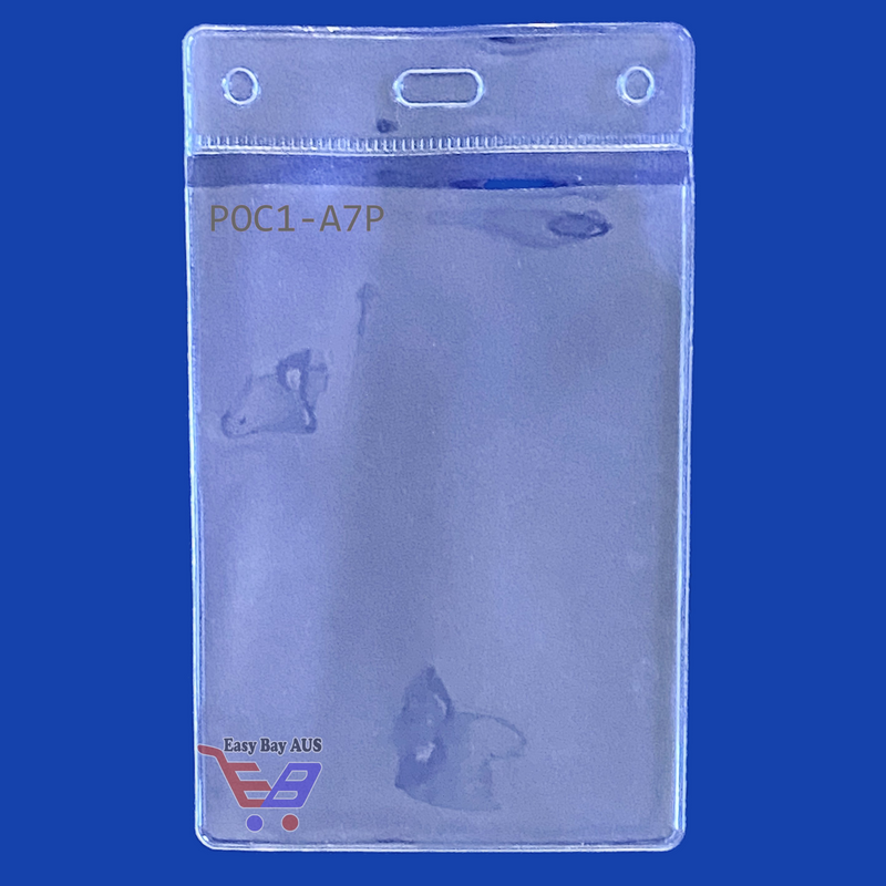A7 Plastic Sleeve Soft PVC Clear Pockets with Eyelets x 10-Sleeve-Easy Bay