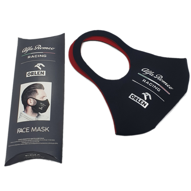 Official Alfa Romeo Racing Face Mask 3 Layer (Made in Italy)-Face Mask-Easy Bay