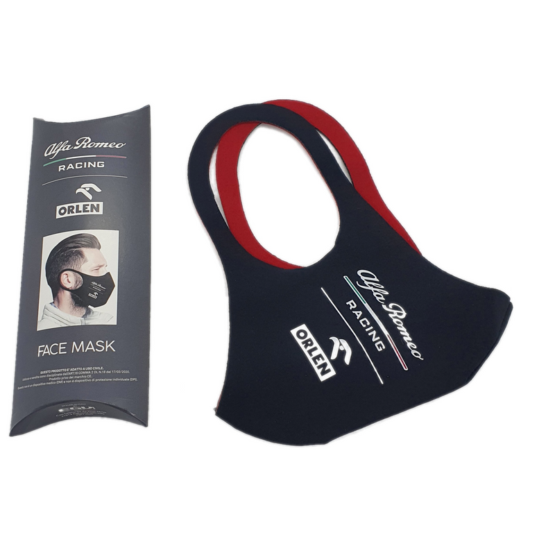 Official Alfa Romeo Racing Face Mask 3 Layer (Made in Italy)-Face Mask-Easy Bay