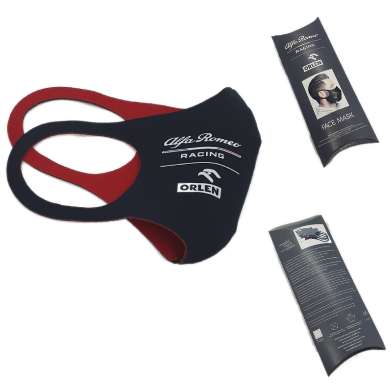 Official Alfa Romeo Racing Face Mask 3 Layer (Made in Italy)-Face Mask-Easy Bay