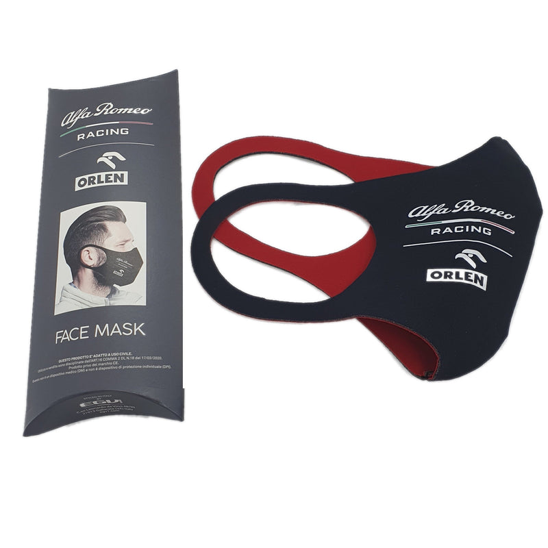 Official Alfa Romeo Racing Face Mask 3 Layer (Made in Italy)-Face Mask-Easy Bay