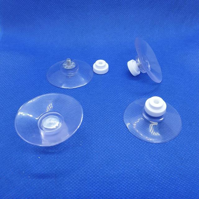 Suction Cup with M4 Screw Cap 38mm Rubber Sucker Clear Suction Caps x 50-Hook-Easy Bay